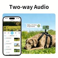 Kamera Keamanan Pelacak Hewan Peliharaan UBoxPro 2MP 4G SIM Card GSM dengan Penglihatan Malam & Penyimpanan Cloud, Alarm Pagar Elektrik Tahan Air