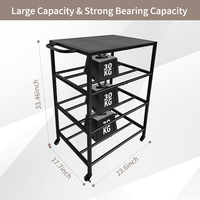 Rak Printer 3D JH-Mech dengan Rak Penyimpanan, Kokoh, Multi Spool, Portabel, Dapat Disesuaikan, Rak Filamen Printer 3D Logam untuk Garasi