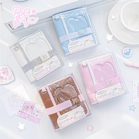 Carnet à anneaux format M5 mignon, esthétique INS, carnet de notes Kawaii, mini journal à anneaux pour la planification, les notes, le journal intime, papeterie pour filles