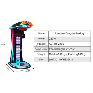 Máquina de Juego de Boxeo Operada con Monedas, Certificada por CE, Directo de Fábrica, Saco de Boxeo Electrónico para Centros de Entretenimiento Interiores - Product Image 3