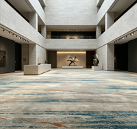 Moquette tuftée sur mesure pour hôtel, 4m, en nylon ignifuge avec support textile, pour commandes en gros, idéale pour les halls d'entreprises et salles de bal