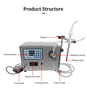 Macchina Riempitrice Semiautomatica di Alta Precisione per Bottiglie in Plastica e Vetro <span class=keywords><strong>LT</strong></span> Lishui Lark per Piccole Imprese - Product Image 4