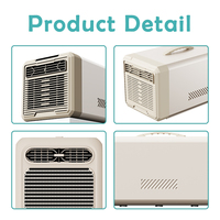 Climatiseur compact 220V pour camping-car, 240W, unité de climatisation mobile personnelle pour caravane, camion, cabine de couchage, 1900 BTU, refroidissement par compresseur, climatisation pour caravane