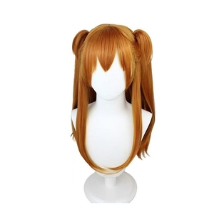 Mengtong วิกผมยาวคอสเพลย์สีส้มตรง Asuka Langley <span class=keywords><strong>Soryu</strong></span> กับกรงเล็บ ponytails ผมอะนิเมะประเภท - Product Image 1