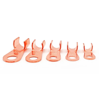 Terminal Kabel Tembaga Tipe Ring Tongue Lug, Konektor Kabel Crimp Terbuka OT 5A 10A 20A 30A 40A 50A, Ujung Kabel Baterai