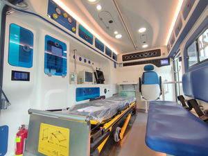 Great Wall POER Manual mobil Euro 5 kendaraan ambulans tangan kiri kondisi baru pemantau ICU Diesel Off-Road pertolongan pertama putih + merah - Product Image 6