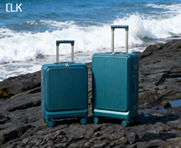 Valise à roulettes rigide pour PC avec serrure TSA, compartiments organisateurs à ouverture frontale, bagage de voyage d'affaires unisexe, vente en gros OEM ODM