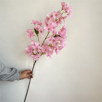 FL-251 Artificielle Rose Chaud Bougainvillier Décoration Extérieure Fleurs Escalade Rose Rouge Bougainvillier pour Mariage Boutique Décor À La Maison