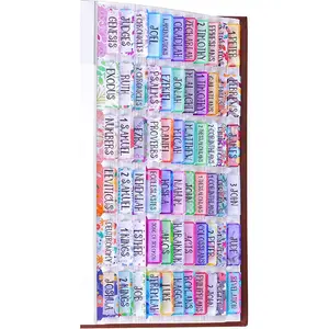 Cute Bible Index tabs Bible Journaling Supplies Colorful Laminated Floral Bible Tabs with Matte Film for Women Girl