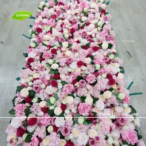 Wall Decor Flowers GNW Pink Tones Flower Panel Flower Backdrop Wall For Wedding Decor