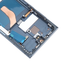 Grosir LCD untuk Samsung Galaxy S22 Ultra 5G SM-S908B edisi EU 6.78 inci layar LCD OLED Digitizer rakitan penuh dengan bingkai