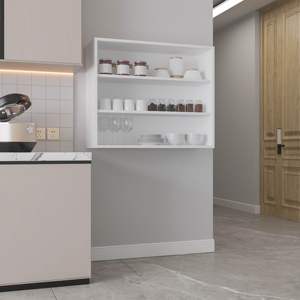 DB 30\" H White <b>Wall</b> & <b>Display</b> Shelves 30\" High with 3 Shelves - Product Image 1