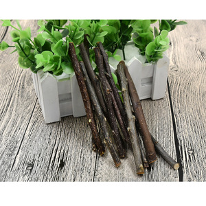Bâtonnets à mâcher en branche de pomme 12cm 15cm, jouet pour animaux de compagnie en bois de pomme pour lapins, hamsters, chinchillas, cochons d'Inde, usage intérieur - Product Image 5