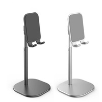 Support de téléphone de bureau en gros, support universel pour téléphones mobiles et tablettes, hauteur réglable, support de téléphone pour diffusion en direct