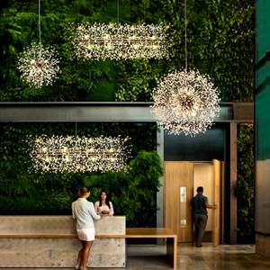 Lustre Decorativo Moderno de Cristal em Forma de Dente-de-Leão para Feriados, Luminária de Luxo com Luz LED - Product Image 2