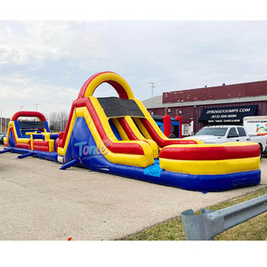 Các chướng ngại vật trượt Inflatable cho trẻ em thương mại Inflatable thư bị trả lại nhà Combo Inflatable trò chơi thể thao ngoài trời - Product Image 1