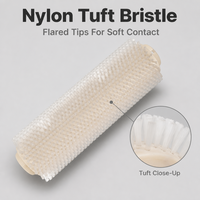 Brosse à rouleau à coque fendue, poils en nylon, brosse cylindrique à clipser, brosse de nettoyage industrielle, taille personnalisée