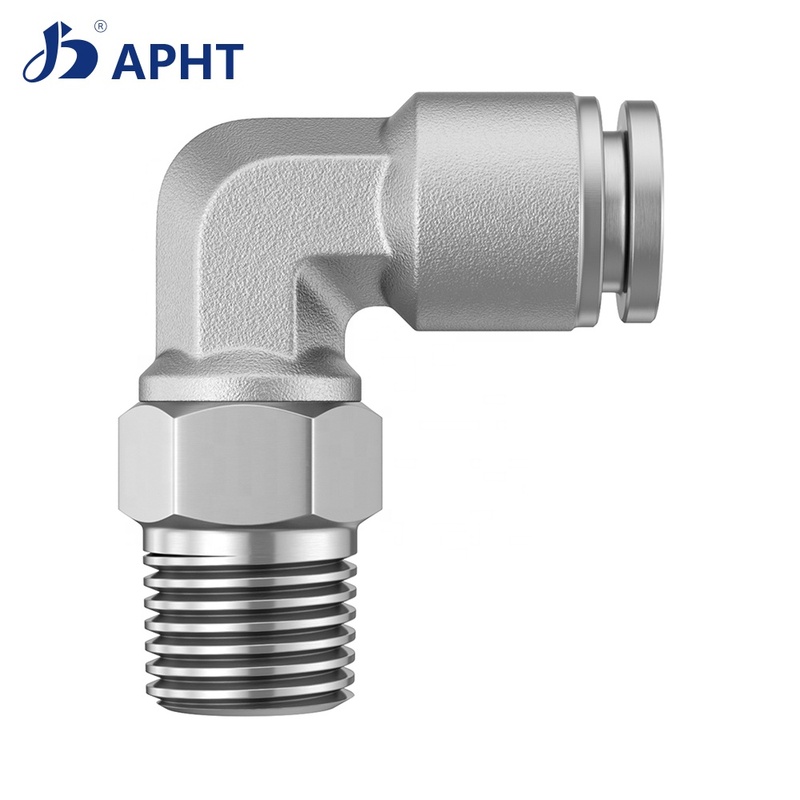New Male Tee Stainless Steel Push