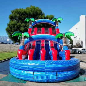 Structures de jeu gonflables GMY pour l'extérieur et l'intérieur, toboggans gonflables commerciaux, <span class=keywords><strong>toboggan</strong></span> aquatique <span class=keywords><strong>gonflable</strong></span> commercial avec <span class=keywords><strong>piscine</strong></span> - Product Image 3