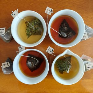 Matériel dégradable de fibre de maïs 3g * 30 sacs dessus congelé (Dong <span class=keywords><strong>Ding</strong></span>) conception de triangle de sachet de thé de santé d'Oolong - Product Image 3