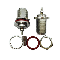 Connecteur coaxial RF étanche de type N femelle, connecteur N femelle à montage sur panneau, fenêtre ouverte pour câble RG174 RG316