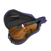 Sac violet rembourré pour violoncelle 13x17 3 5x7 étui de violoncelle léger sac de rangement portable pour violoncelle