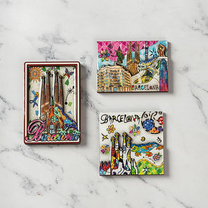 3 giorni di campioni di resina/legno, paesi stampati e dipinti a mano in tutto il mondo magneti per frigo con Design personalizzato - Product Image 4