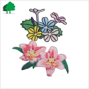 Embroidery Patch Custom High Quality Fashion Embroidery Flower Patches