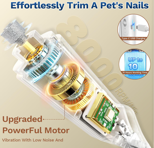 Productos Más Vendidos, Accesorios para Mascotas en Plataforma Global, Cortaúñas 2 en 1 con Luz LED, 3.7V/500mAh, Cortaúñas <span class=keywords><strong>de</strong></span> Lujo para Gatos - Product Image 5