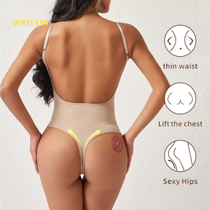 <span class=keywords><strong>Body</strong></span> sculptant post-partum grande taille S-3XL, <span class=keywords><strong>dos</strong></span> <span class=keywords><strong>nu</strong></span>, cintrant la taille, liftant les fesses, contrôle du ventre, amincissant, <span class=keywords><strong>sexy</strong></span>, string pour femmes - Product Image 5