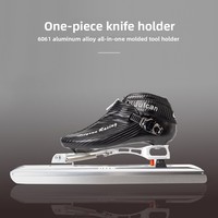 Chaussures de roller unisexes de qualité professionnelle, légères, à 4 roues, semelle en carbone rigide, ABEC-11, pour la course de vitesse