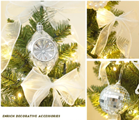 Decoraciones Navideñas: Nuevo Set de Árbol de Navidad Artificial Encriptado para Sala de Estar, Adornos DIY para el Hogar, Árbol de Pie