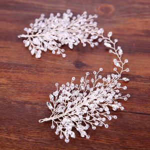 Diadema de Cristal Estilo Europeo Americano NianCan, Diadema de Alambre de Cobre con Pedrería, Diadema Boho <span class=keywords><strong>para</strong></span> Novia, Dama de Honor, Boda - Product Image 2