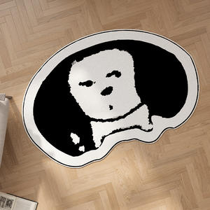 Tapis pour <span class=keywords><strong>enfants</strong></span> en forme de chiot de dessin animé, antidérapant, doux, design moderne, motif animal mignon, pour chambre et bureau - Product Image 2