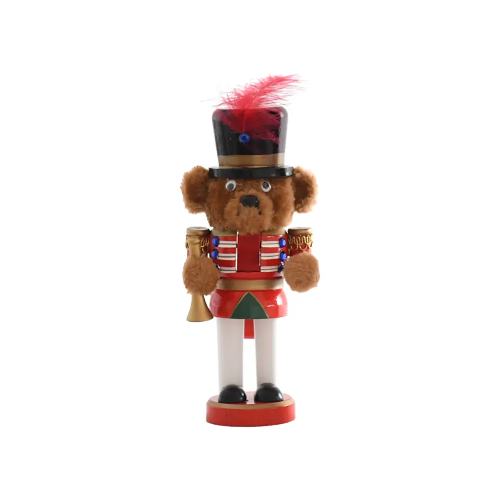 10cm oso marrón Cascanueces navidad regalo Decoración de casa