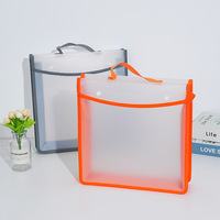 Carpeta de Gran Capacidad de Material PP, Impermeable, con Borde Transparente y Cierre Rápido para Guardar Exámenes y Dibujos Artísticos