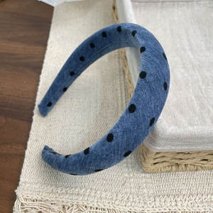 ที่คาดผมลายจุดวินเทจสีสันสดใสสำหรับฤดูใบไม้ร่วง-ฤดูหนาว  ผ้าพลัฌสำหรับล้างหน้า แต่งหน้า  ที่คาดผมสำหรับมาส์กหน้า  อุปกรณ์เสริมผมสำหรับผู้หญิง - Product Image 6