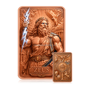 Barra de Cobre Puro .999 de 5oz con Diseño de Caballo Alado de Pegaso del Mito Griego, Lingote Coleccionable en Relieve - Product Image 2