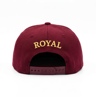 Casquette décontractée en coton, style rétro, bordeaux uni, avec broderie 3D dorée en forme de couronne de raisin, pour hommes et femmes