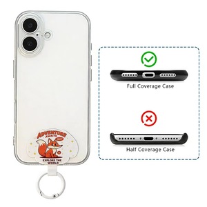 Joint d'étanchéité en fibre de polyester <span class=keywords><strong>pour</strong></span> coque de téléphone avec motifs mignons et boucle métallique universelle, utilisé <span class=keywords><strong>pour</strong></span> fixer les accessoires des cordons de téléphone - Product Image 6
