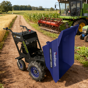 Brouette électrique de haute qualité homologuée CE, capacité de charge 300 kg, mini-<span class=keywords><strong>dumper</strong></span> 4x4 avec moteur Kohler, batterie au plomb-acide 48 V, benne de 300 kg - Product Image 5