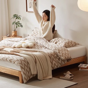 Massief eikenhouten <span class=keywords><strong>bed</strong></span> in Japanse stijl, kingsize of queensize, zonder hoofdbord, voor de slaapkamer. - Product Image 3