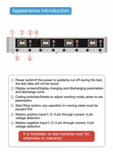 4-сторонний тестер мощности заряда и разряда одной ячейки, аккумулятор с разделенной емкостью быстро сбалансирован - Product Image 3