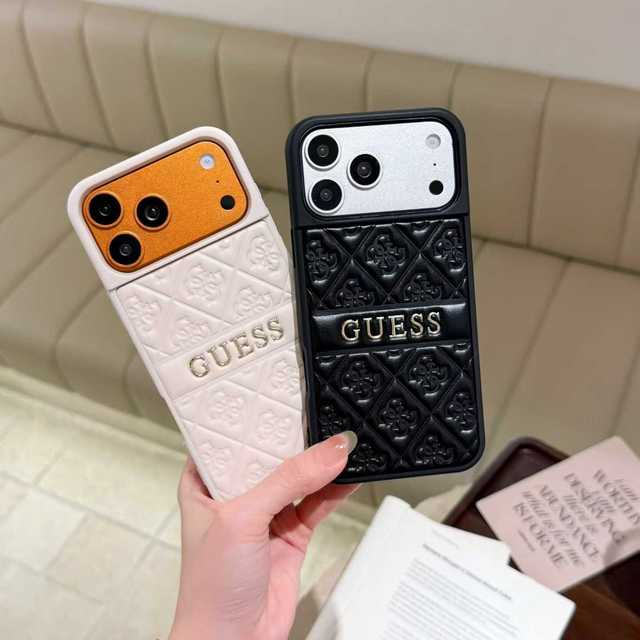 Luxury Rhombus Embossed Faux Leather Phone Case for iPhone 17 Pro Max 15 16 13 14 Luxe Designer Shockproof Protective Cover