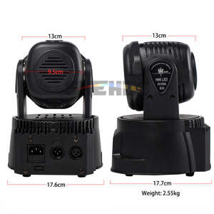 Shehds <span class=keywords><strong>Lyre</strong></span> <span class=keywords><strong>Wash</strong></span> 7x18W RGBWA UV 6in1 LED Par Dj Light Mini Tête Mobile - Product Image 4