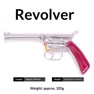 JiangSu Revolver, Juguetes <span class=keywords><strong>de</strong></span> Alambre <span class=keywords><strong>de</strong></span> Aluminio para Tejer, Productos Decorativos para Puestos, Recuerdos Turísticos Creativos, Fiestas Retro - Product Image 4