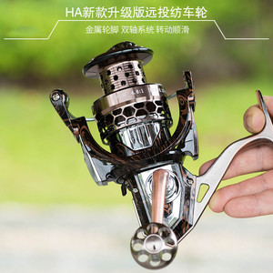 17 + 1 mới ném dài 1000 7000 đúc đôi bearingsystem quay kim loại câu cá Reel ngoài trời giải quyết - Product Image 2