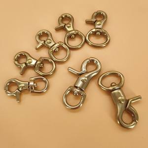 Alta qualidade Latão Bag Fechos lagosta Swivel snap mosquetão Trigger Clips Fastener <span class=keywords><strong>Gripper</strong></span> Solid Brass Snap Hook - Product Image 2