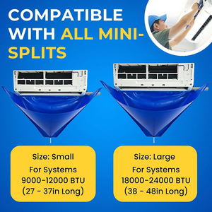 Mini Chia Màu Xanh Không Thấm Nước Làm Sạch Bìa Bag Kit Cho Điều Hòa Không Khí Máy Giặt Hiệu Quả Công Cụ Cho Hvac Hood - Product Image 6