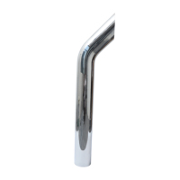 Tuyau d'échappement chromé Ninetin Truxpro, diamètre 6 pouces, embout en forme de corne de taureau, hauteur 60 pouces, pour semi-remorques, en acier, état neuf